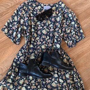 90’s vintage floral midi dress